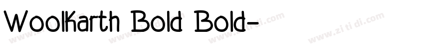 Woolkarth Bold Bold字体转换